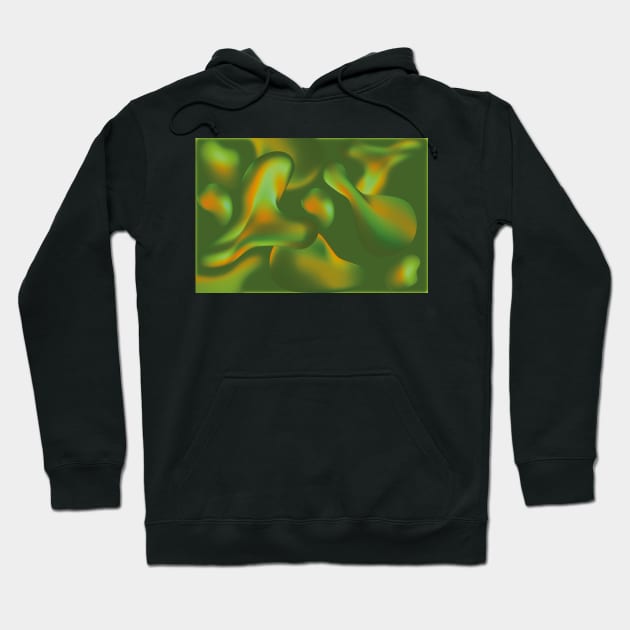 Abstract Artwork Iridescence Liquid Holographic  Hoodie by JeLoTall